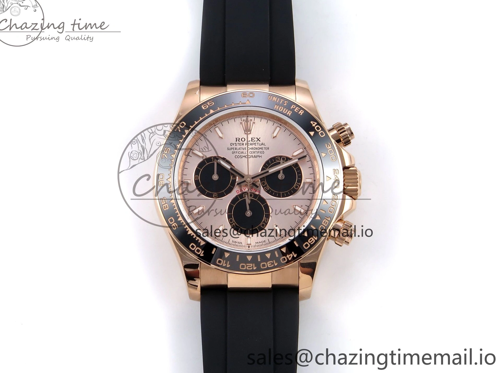 1:1 V6（Gain Dial SH4131 on Oysterflex Daytona RG 126515 Best Strap Weight） Black QF Edition 0524